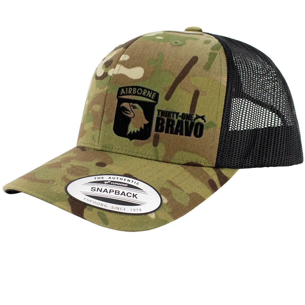 101st Airborne 31 Bravo Series Snapback Trucker Multicam