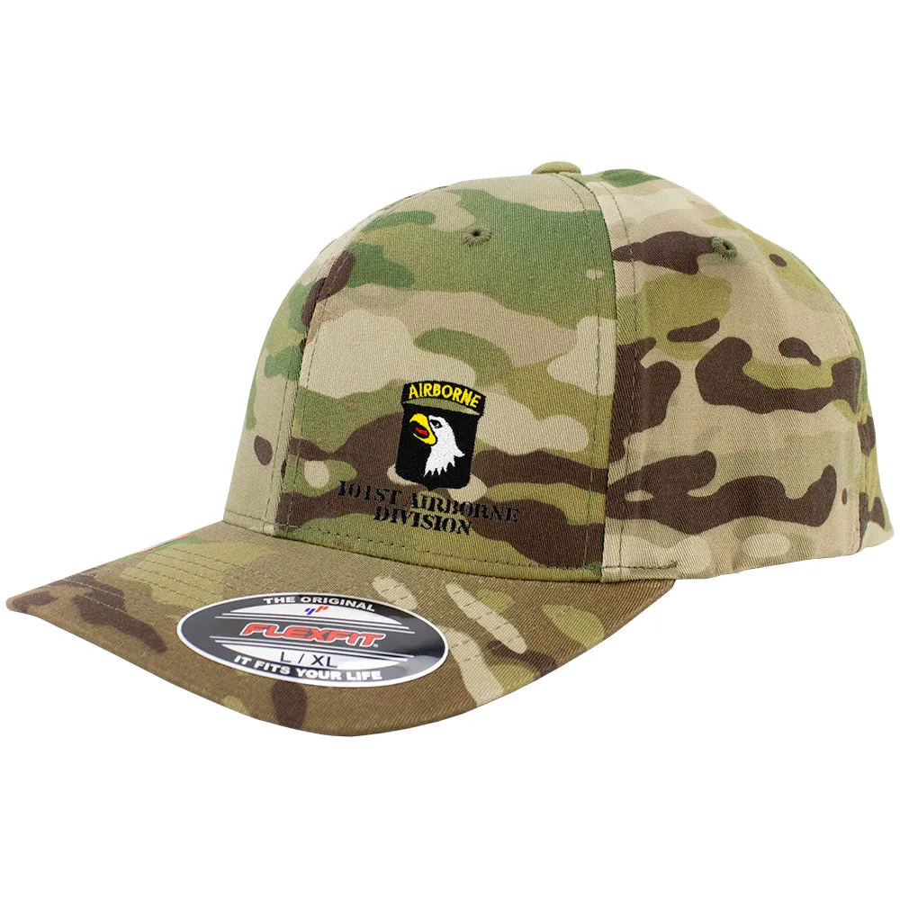 101st Airbrone Division FlexFit Caps - Multicam