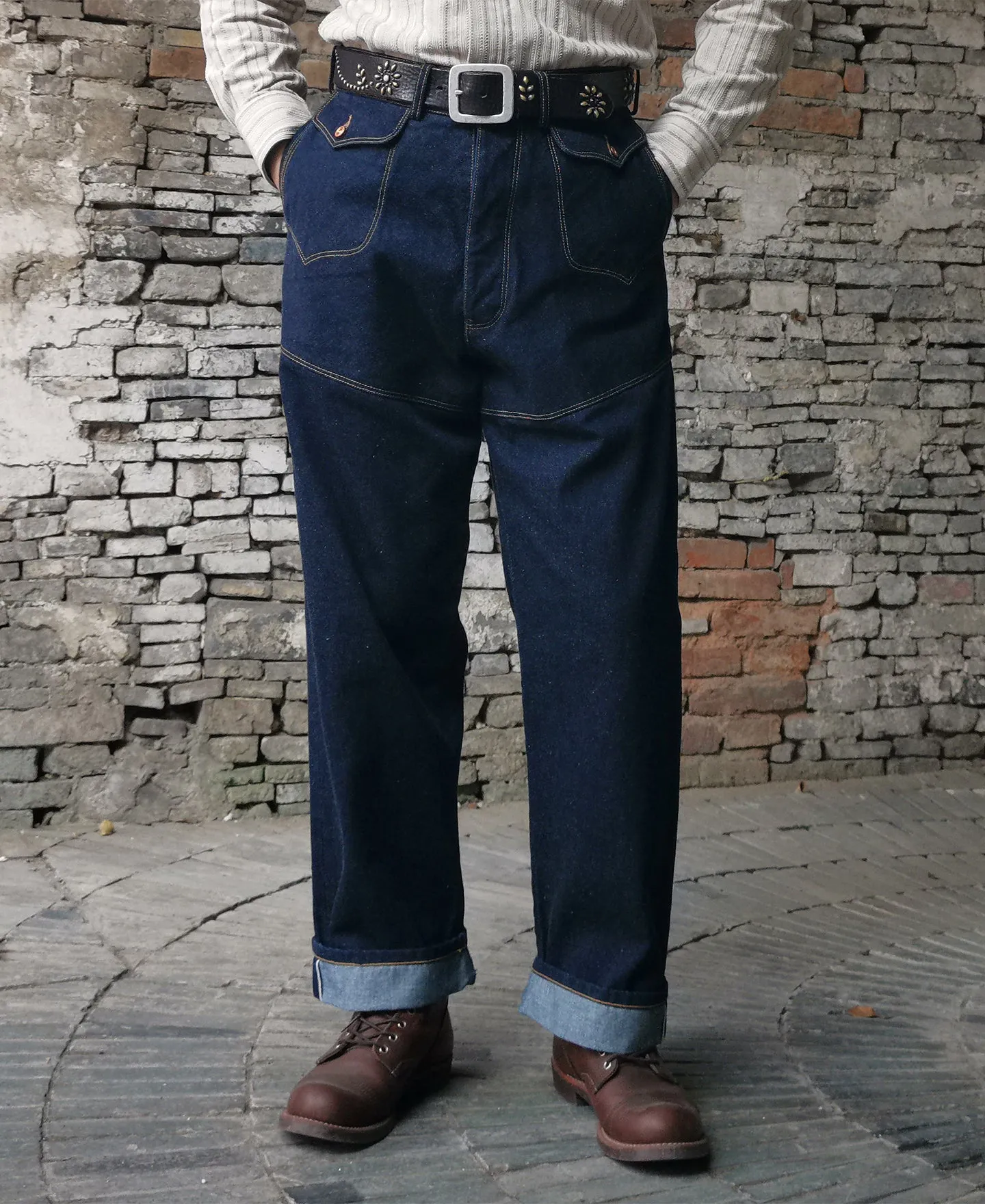 1879 Model Charles A. Jones Denim Railroad Work Trousers