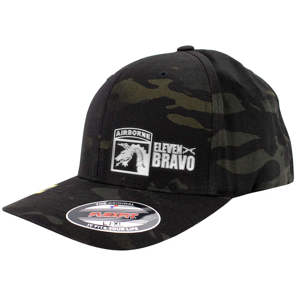 18th Airborne 11 Bravo Series FlexFit Caps Multicam