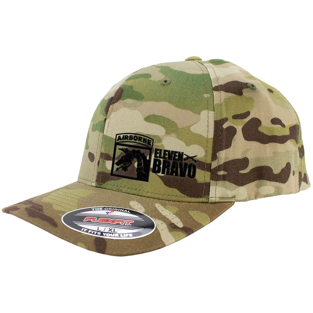 18th Airborne 11 Bravo Series FlexFit Caps Multicam