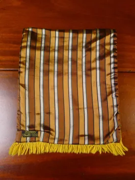 24/0149 IMMACULATE sammy brown / gold  tricel & wool SCARF