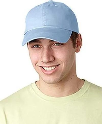 Adams ACEB101 Brushed Cotton Six-Panel Twill Cap - Baby Blue