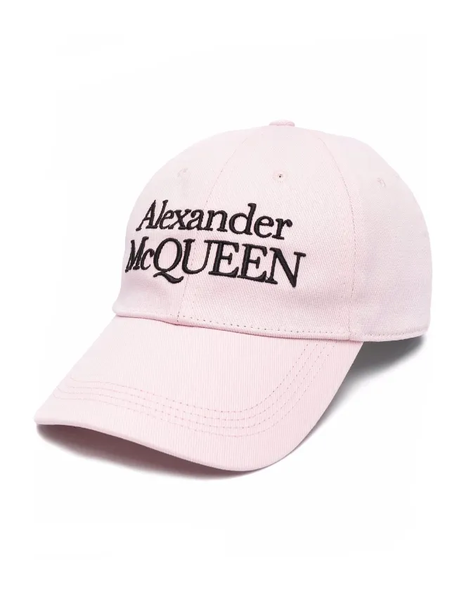 Alexander McQueen embroidered logo cap