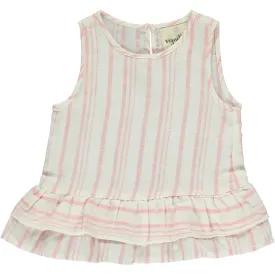 Amelia Tank in Pink Stripe