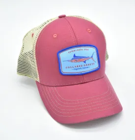 American Marlin: Badged Trucker Cap - Port Side Red