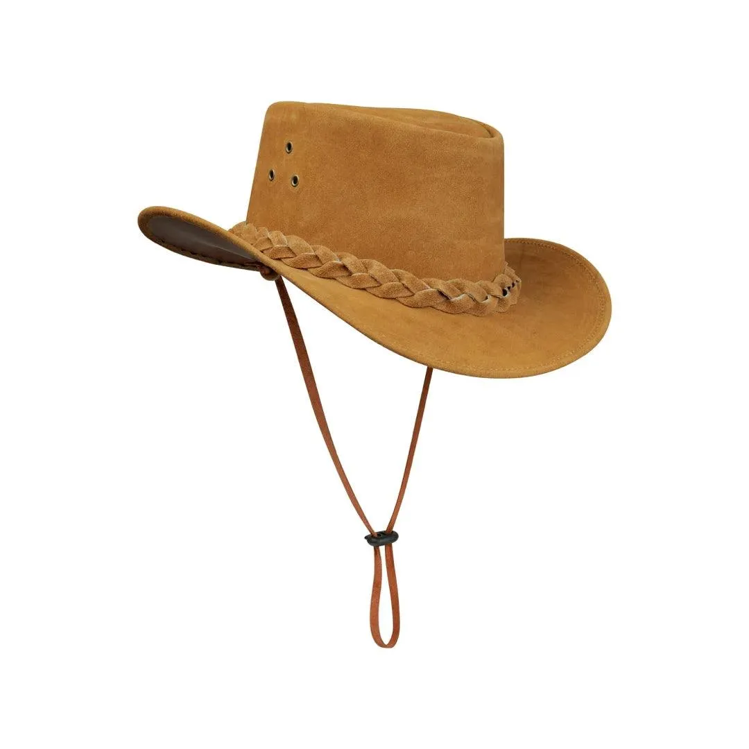 Australian Unisex Western Cowboy Hat Real Suede Outback Riding Dancing Classic