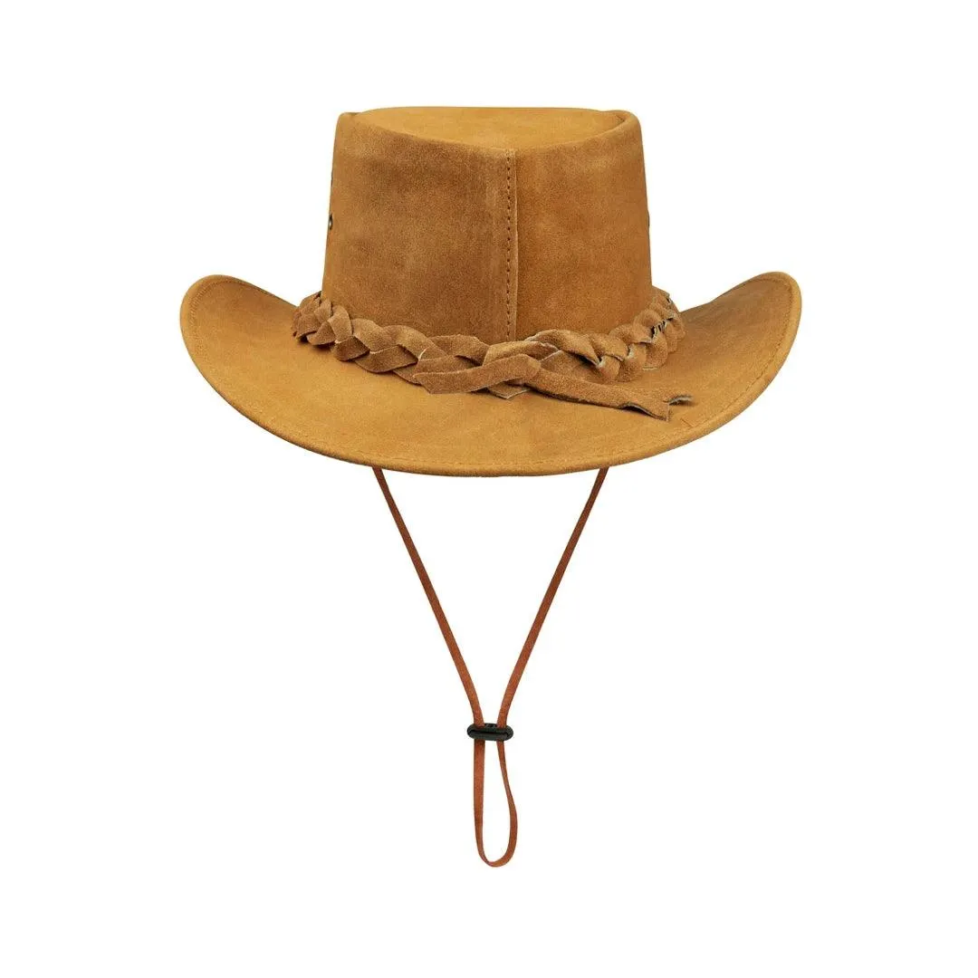 Australian Unisex Western Cowboy Hat Real Suede Outback Riding Dancing Classic