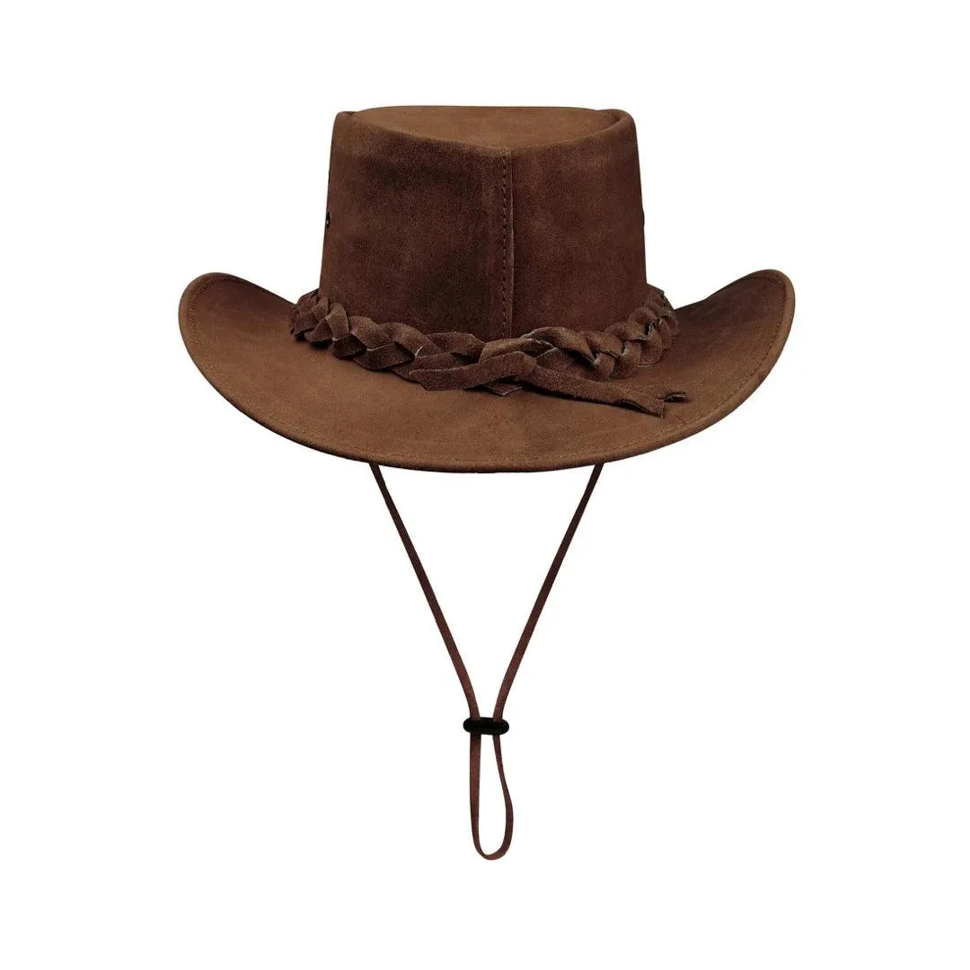 Australian Unisex Western Cowboy Hat Real Suede Outback Riding Dancing Classic