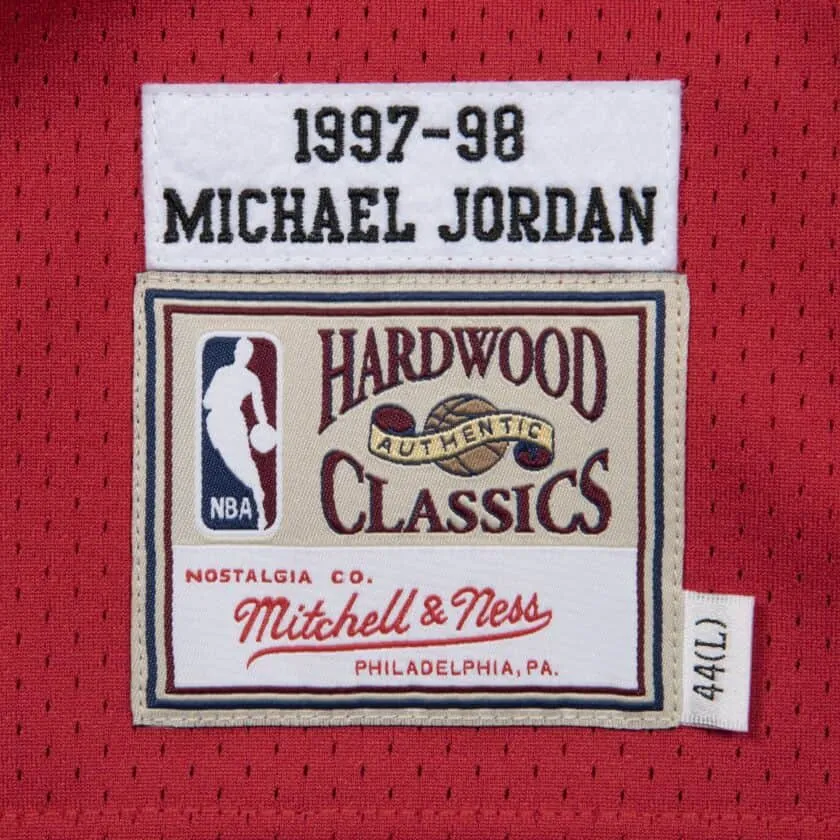 Authentic Jersey Chicago Bulls 1997-98 Michael Jordan