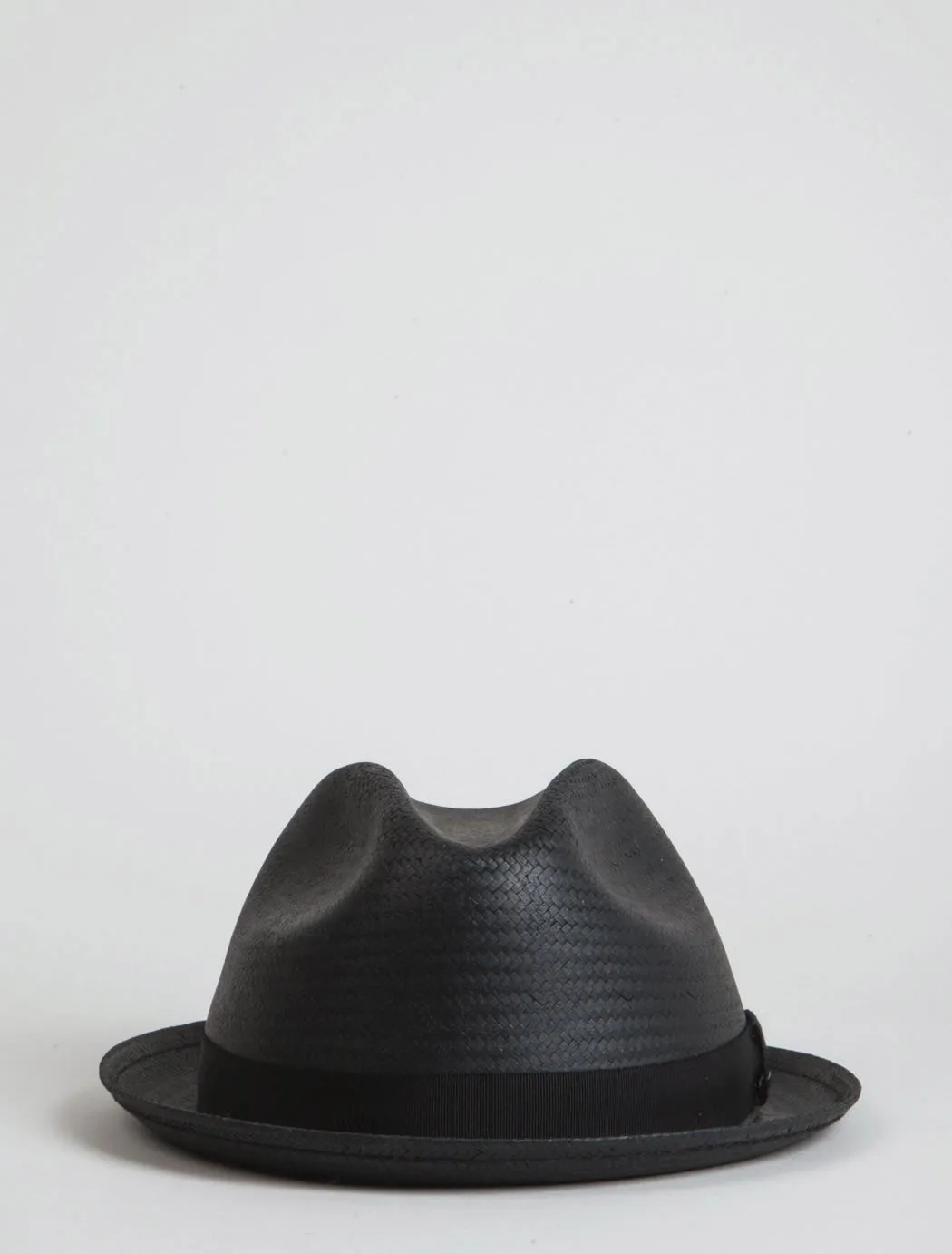 Bailey Wicket Straw Triby Hat - Black