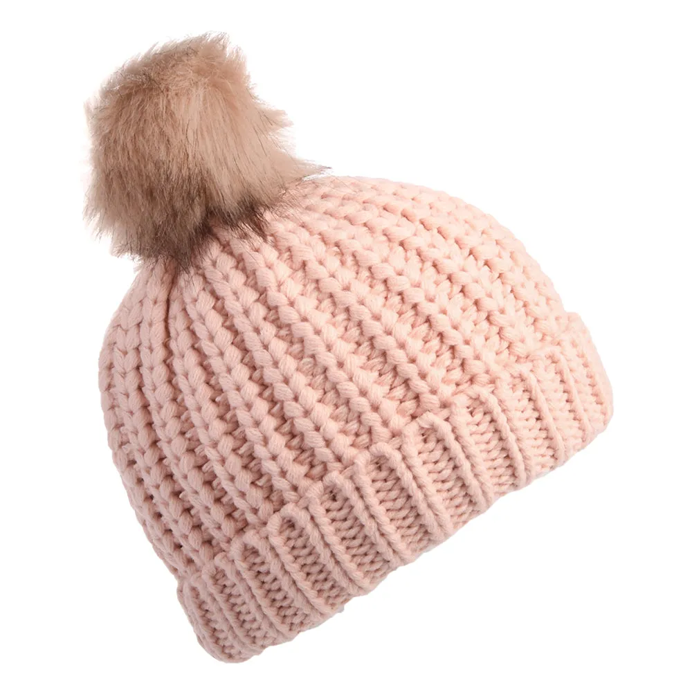 Barbour Hats Kids Saltburn Bobble Hat - Pink