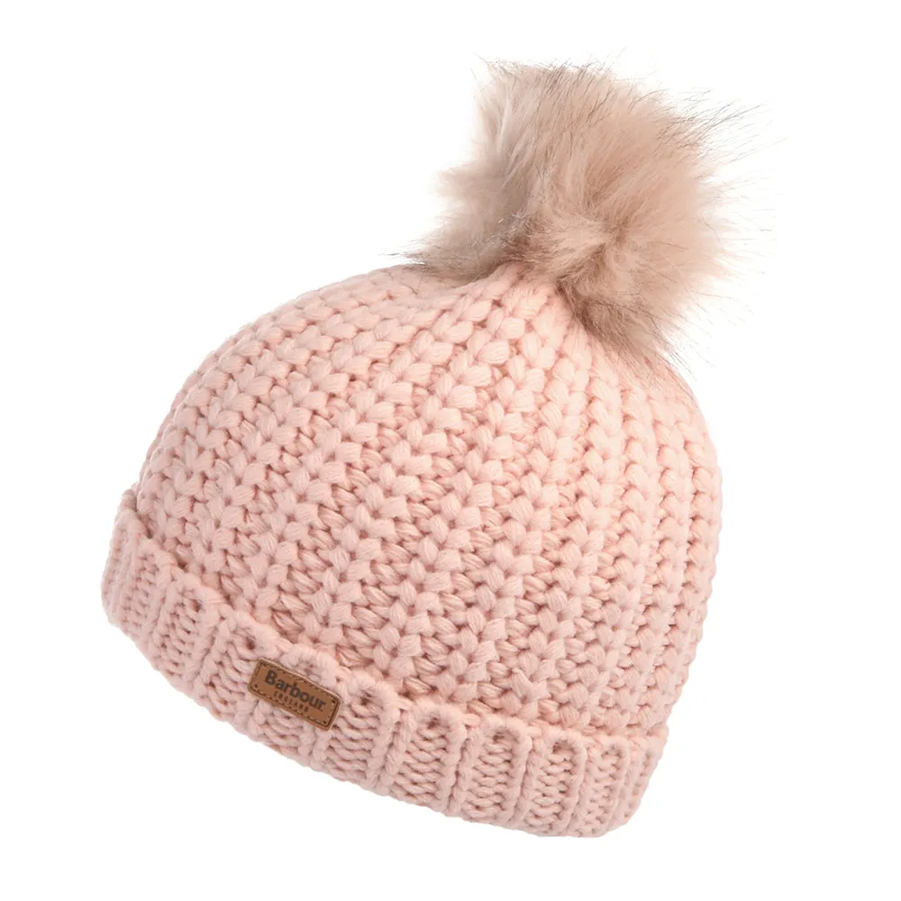 Barbour Hats Kids Saltburn Bobble Hat - Pink