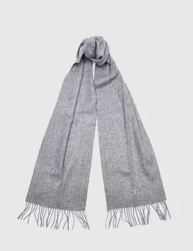 Barbour Plain Lambswool Scarf - Light Grey Marl