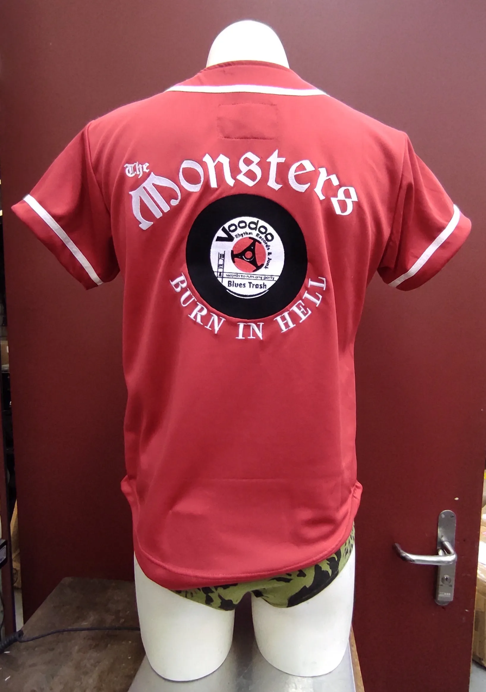 Baseball Shirt Red -  the Monsters - you're class,i'm Trash