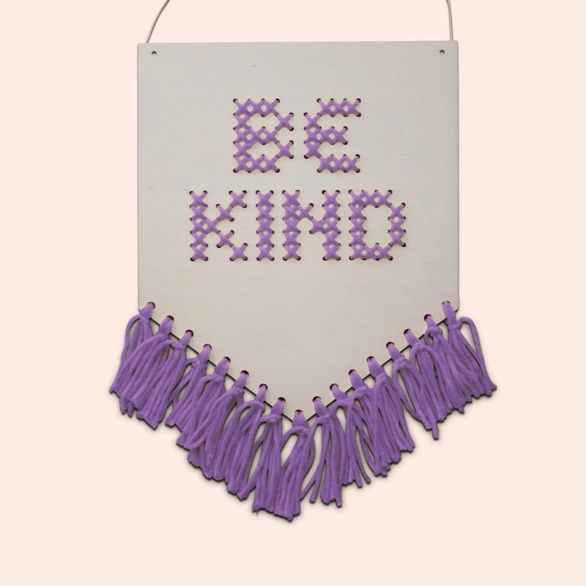 Be Kind Tasseled Embroidery Kit