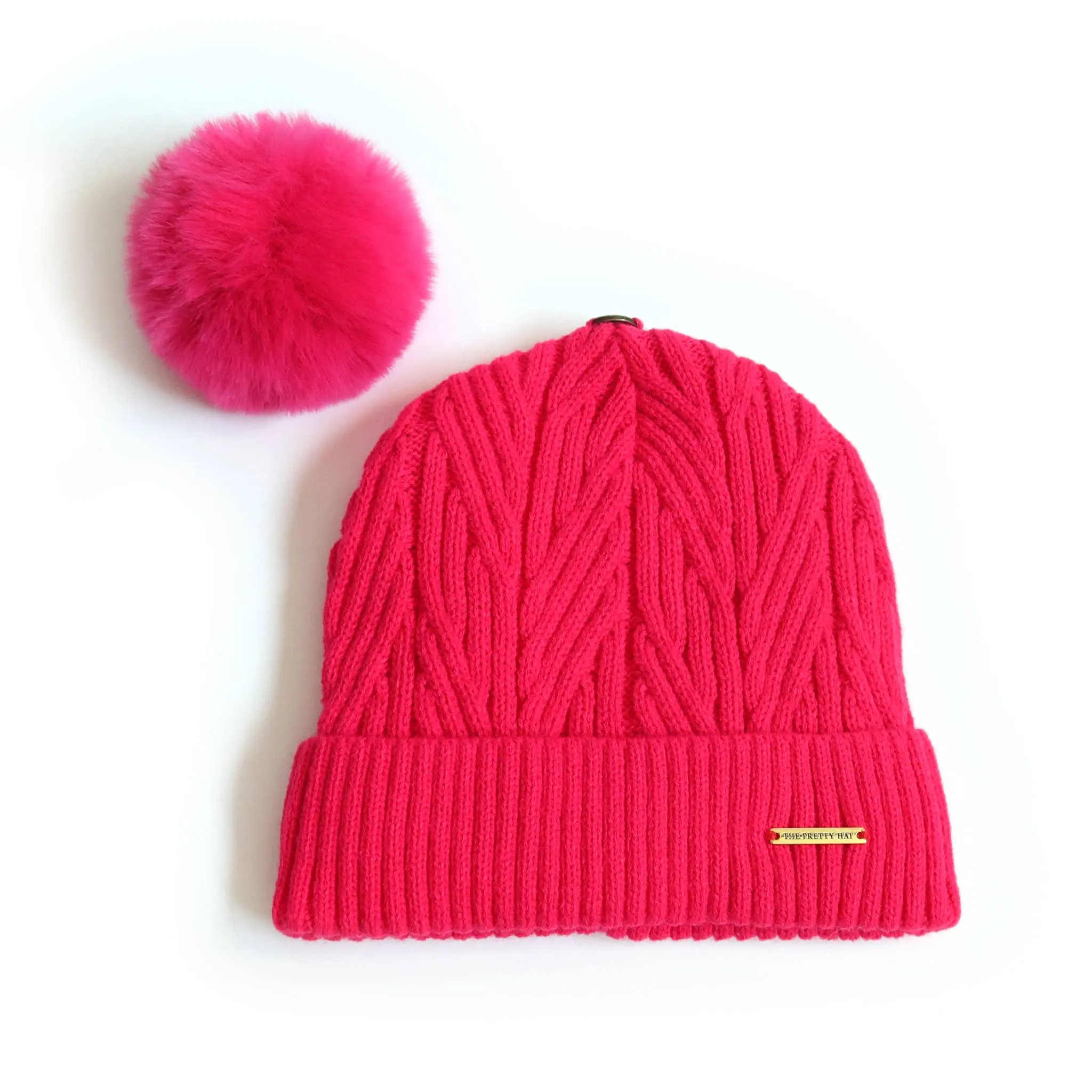 Best Ever Beanie - Fuschia Fleece Lined