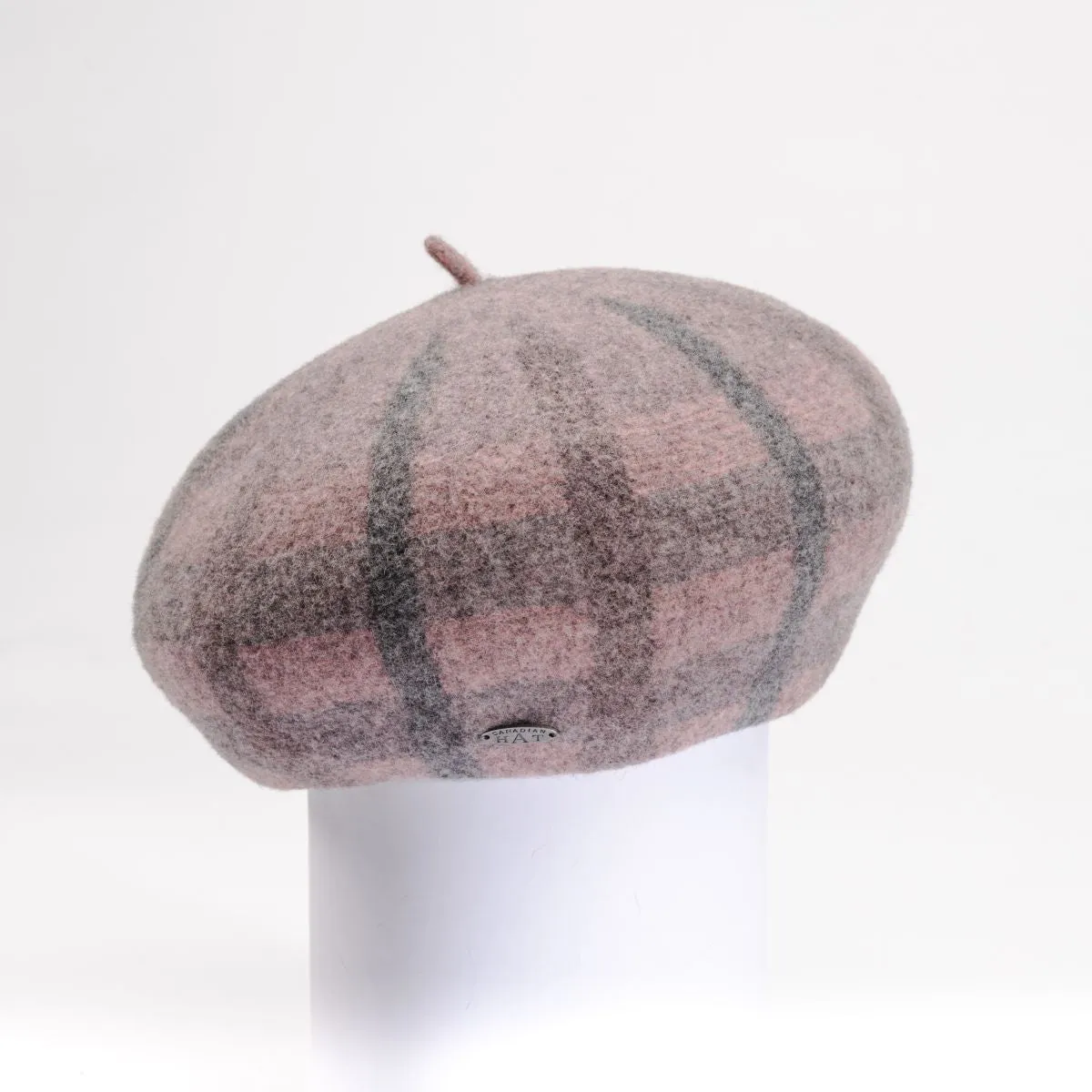 BRIANNA - PLAID BERET HAT