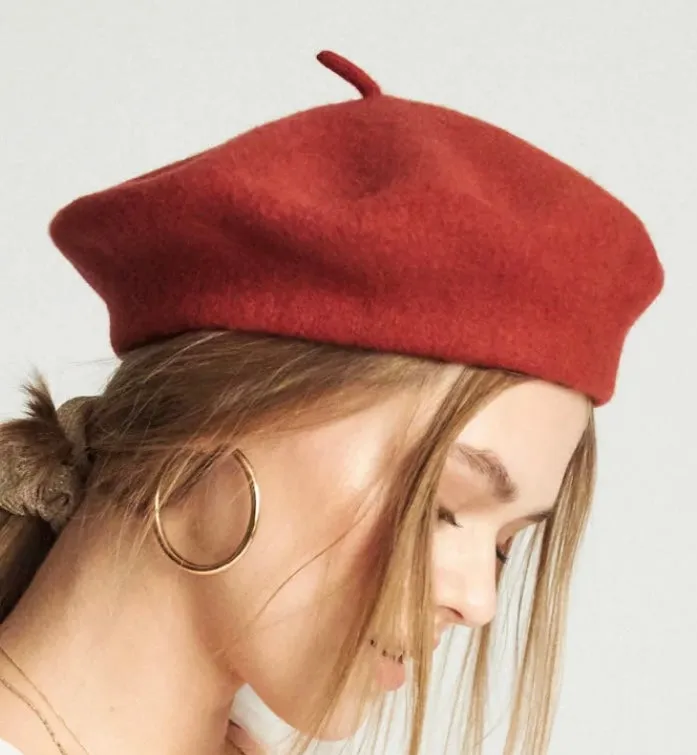 Brixton Audrey beret - Wool - Henna