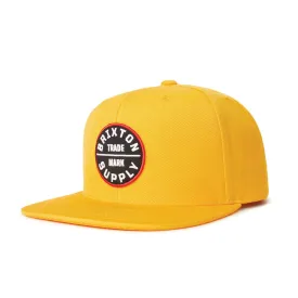 Brixton Oath III Snapback Cap Nugget Gold