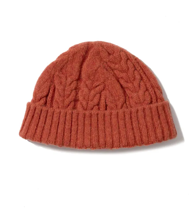 Brogan Lambswool Hat in Brick