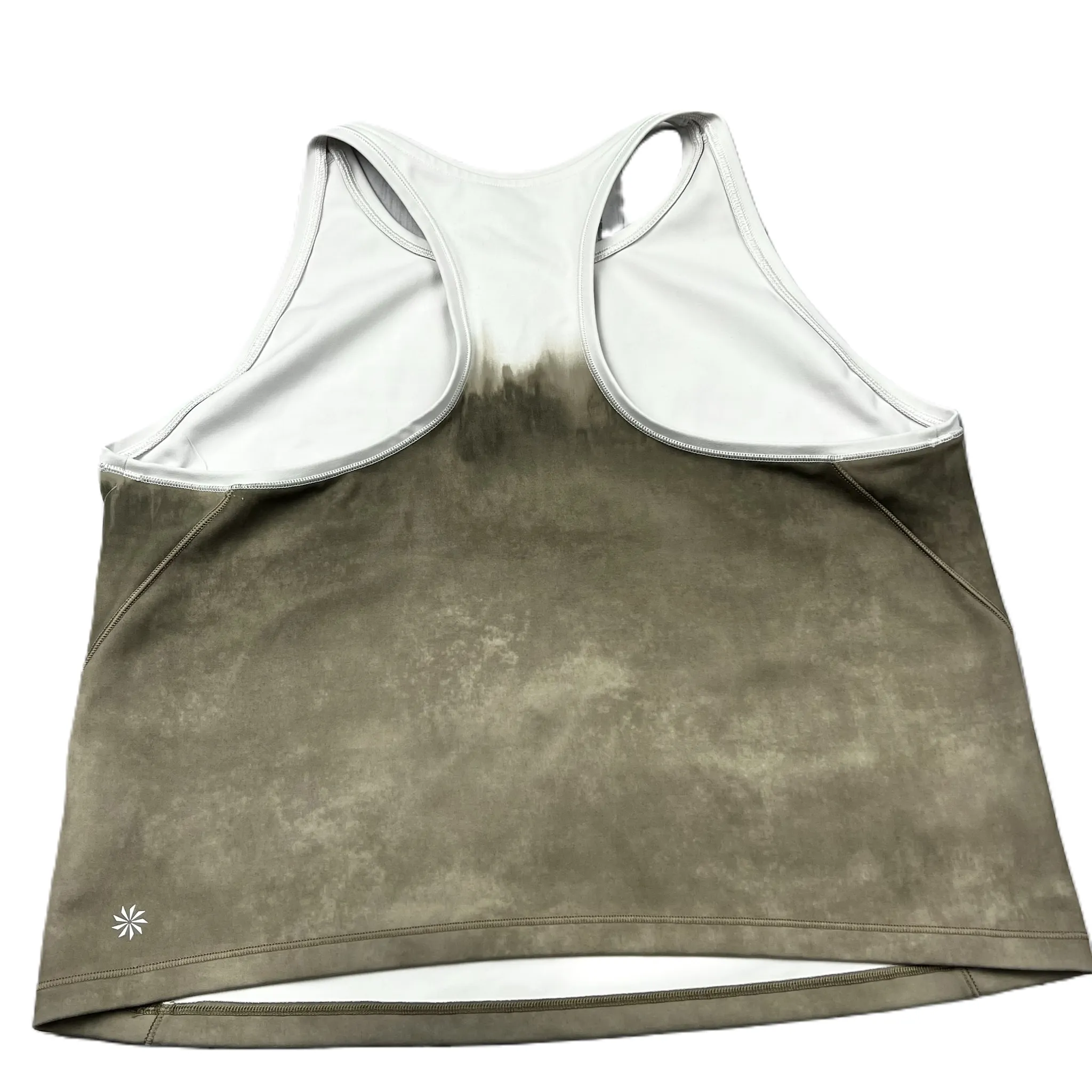 Brown & White Athletic Tank Top By Athleta, Size: 1x