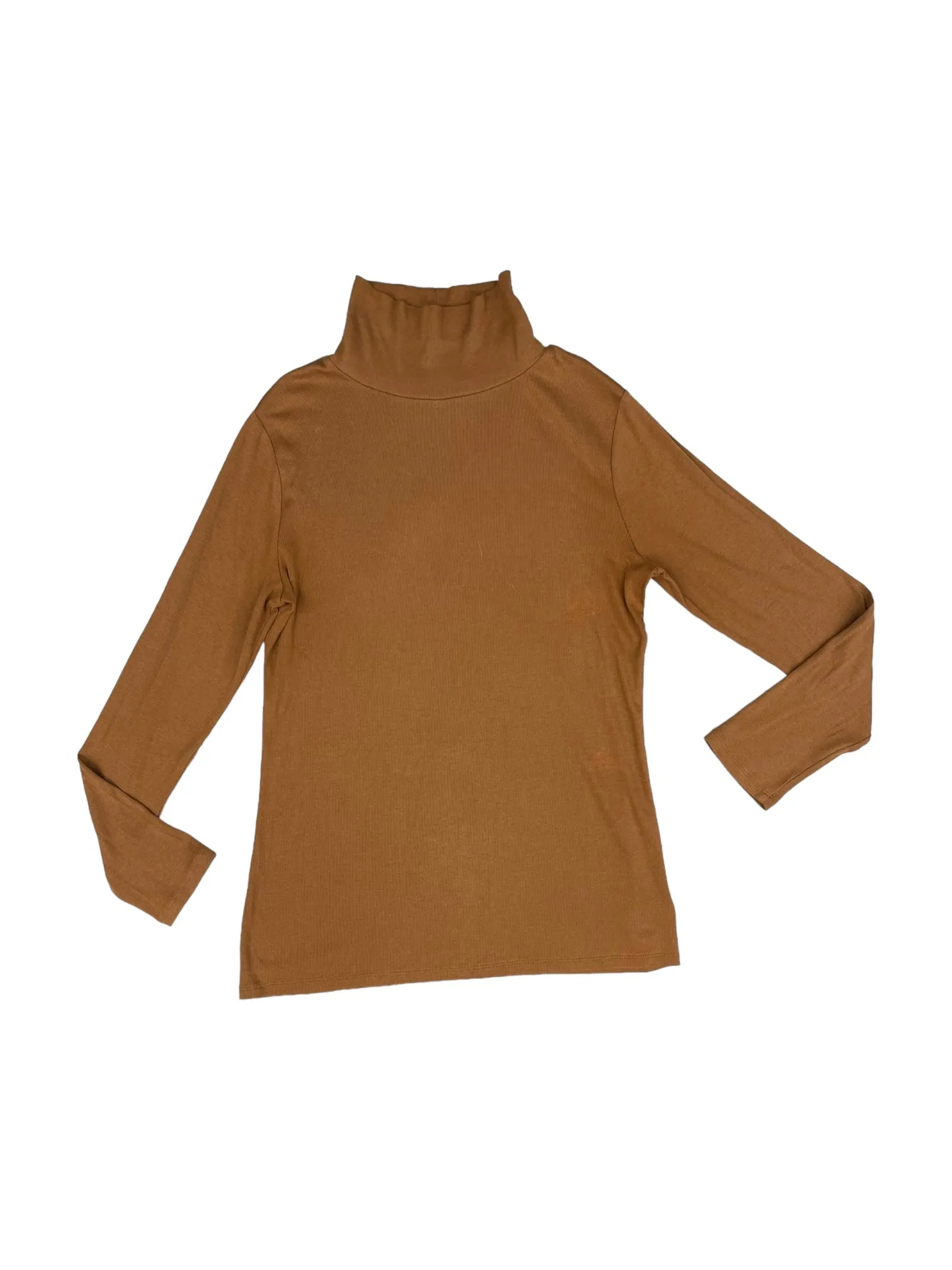 Brown Top Long Sleeve A New Day, Size 2x