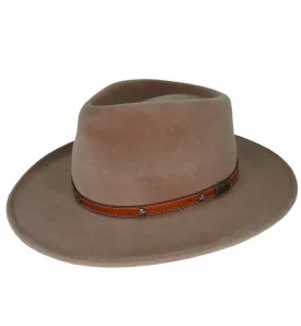 Bruno - Velour Fur Felt - Fedora - Bran