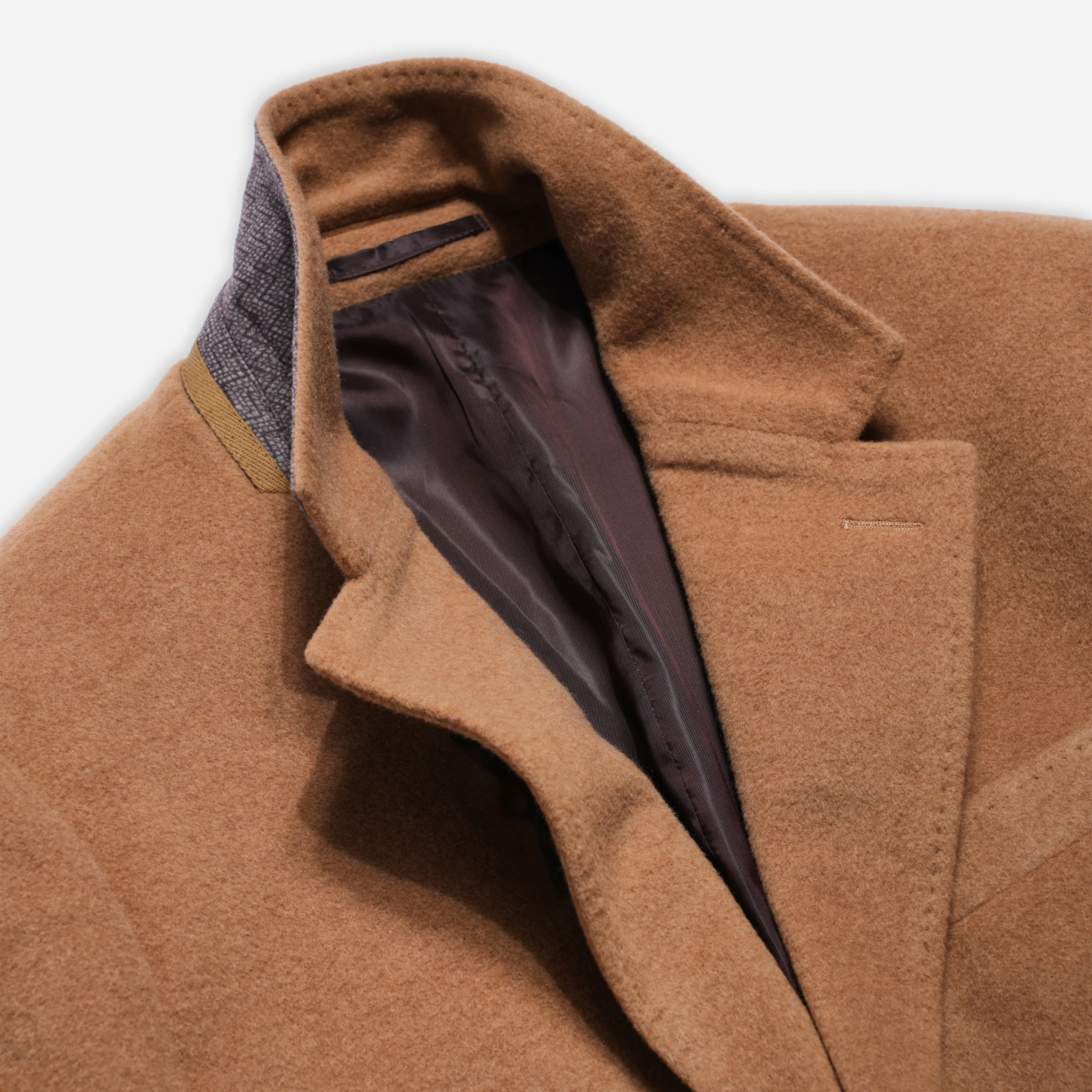 Camel Hair Wool Overcoat