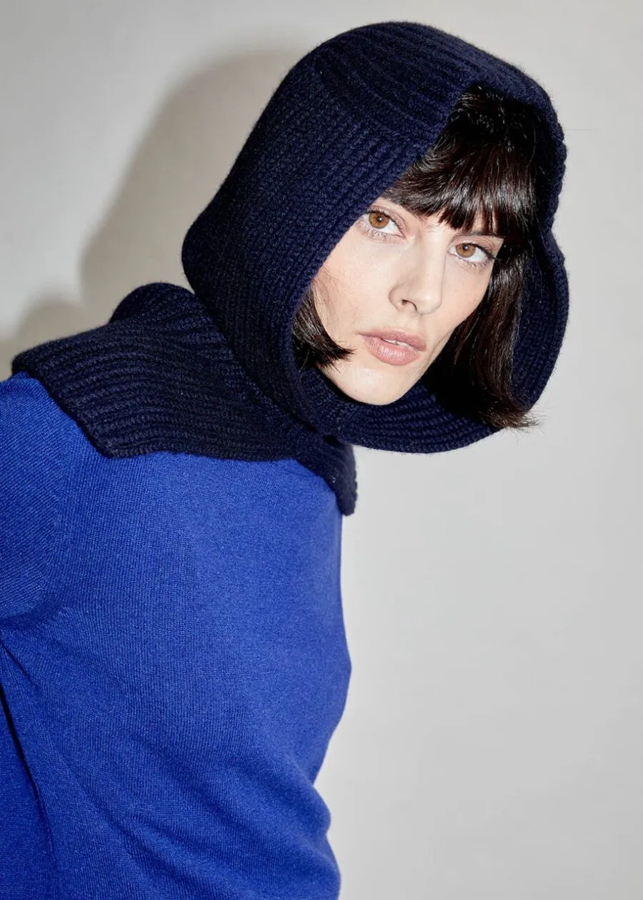 Cashmere Ribbed Hood - More Colors