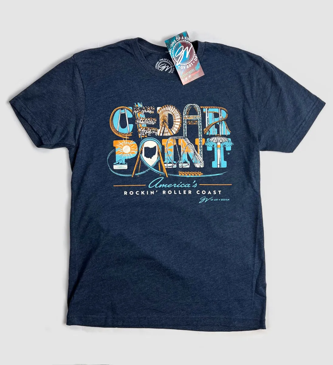 Cedar Point Collage T shirt