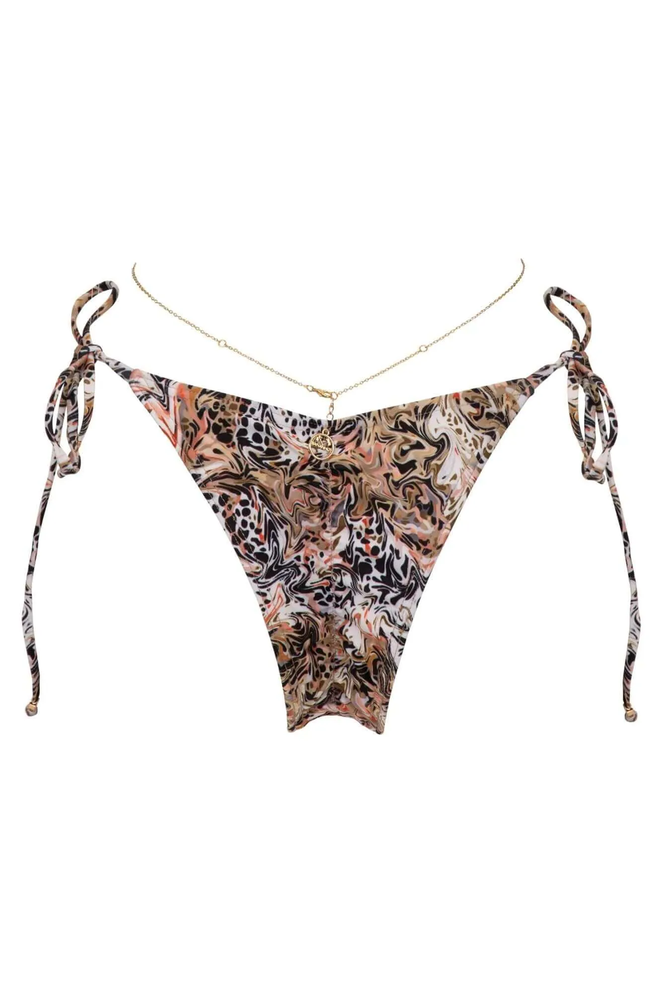 Chain Bikini in Brown Jungle