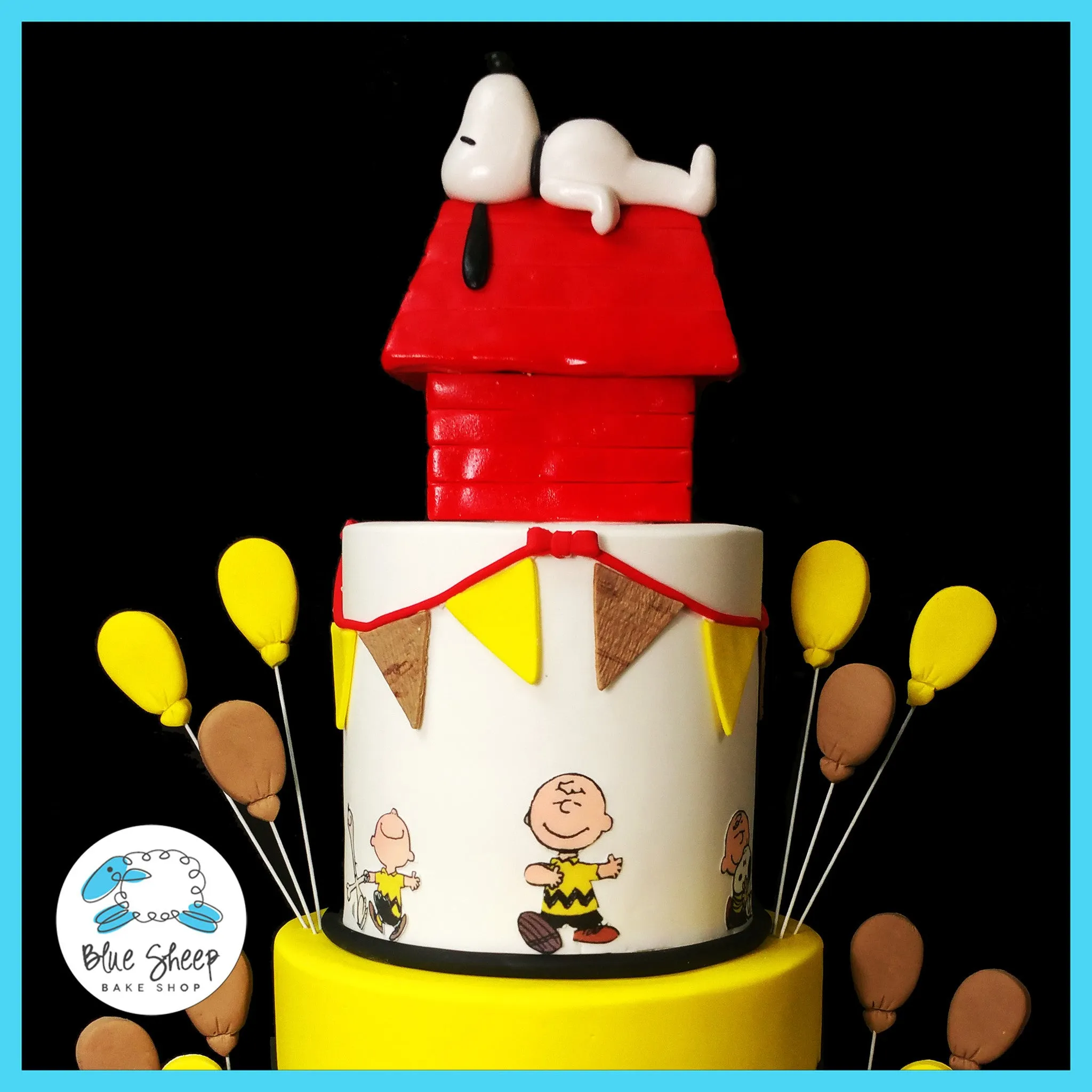 Charlie Brown and Snoopy 1st Birthday Cake NJ