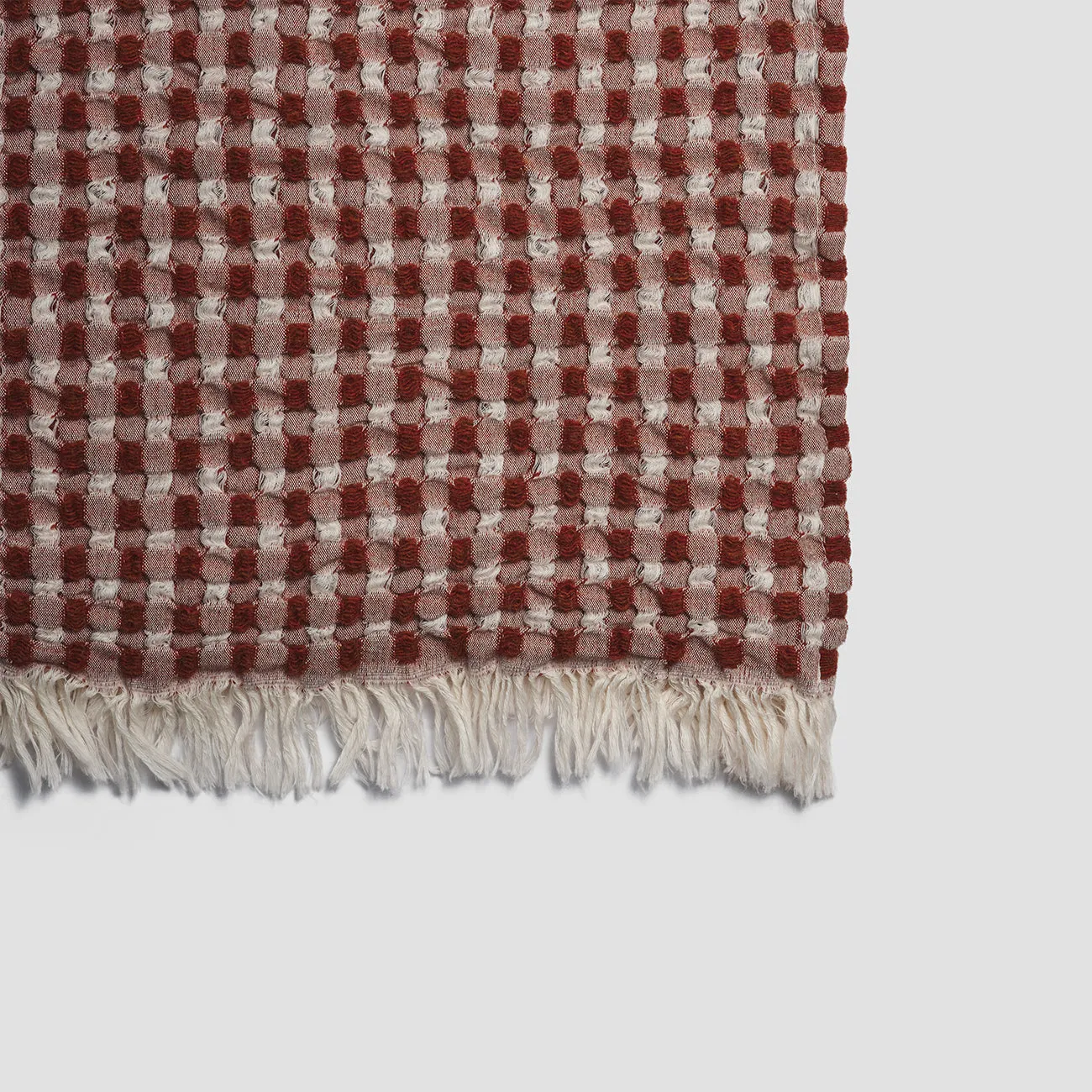 Cinnamon Textured Waffle Throw