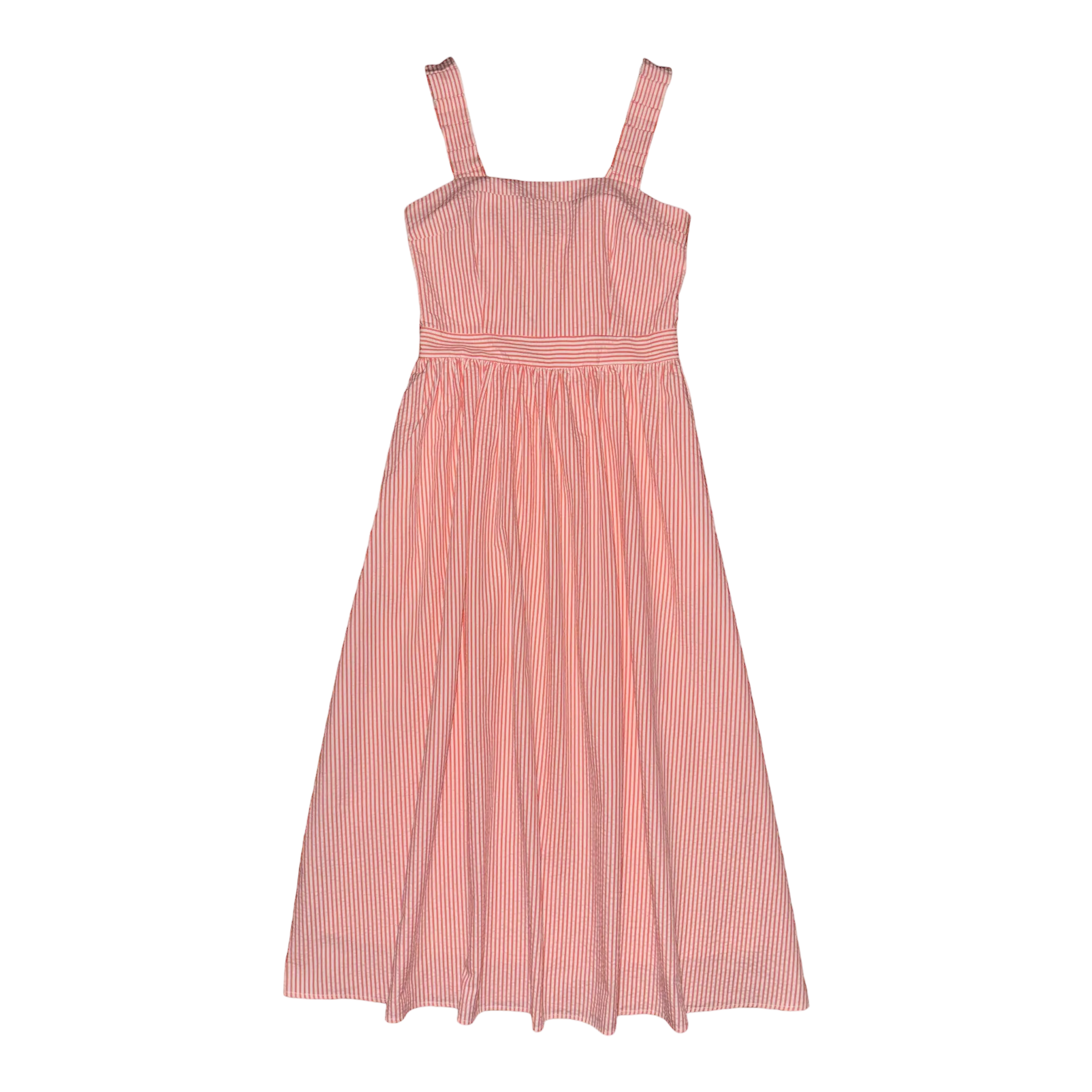 Claire Dress (Girls)  – Carolina Coral Seersucker