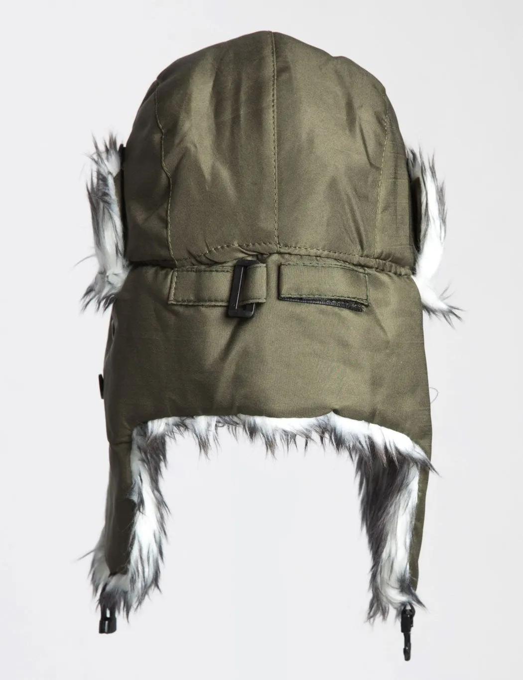 Classic Fur Trapper Hat - Olive Green