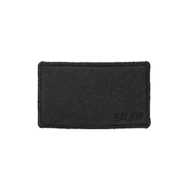 clip big rectangle felt embroidered - black