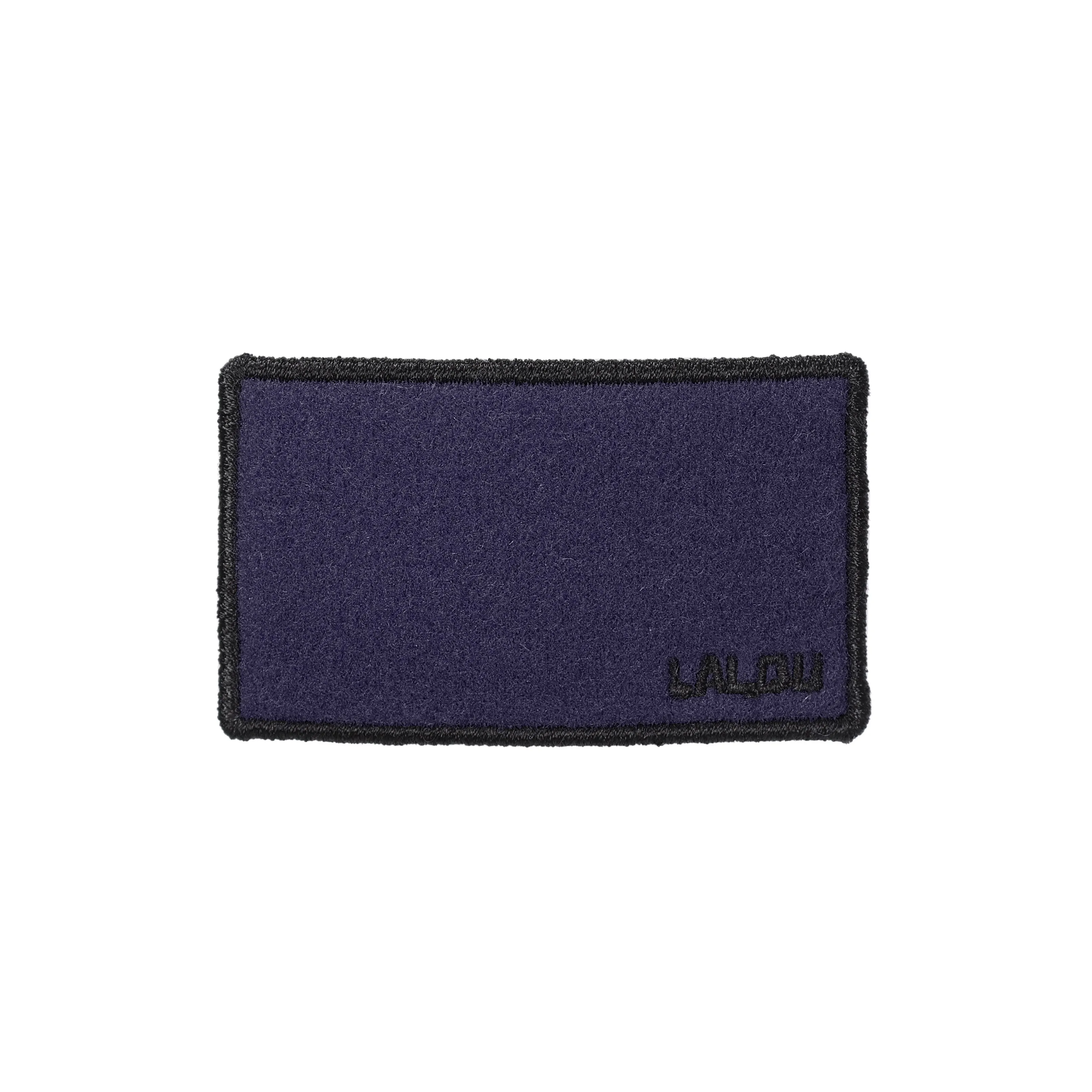 clip big rectangle felt embroidered - navy