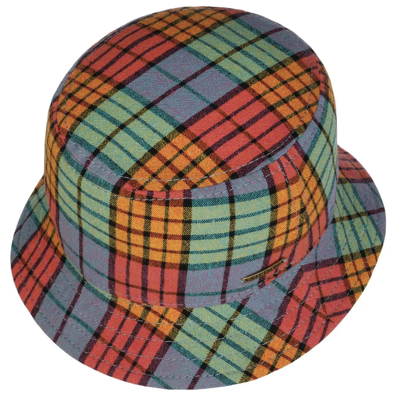 Colour Check Bucket Cloth Hat by Stetson