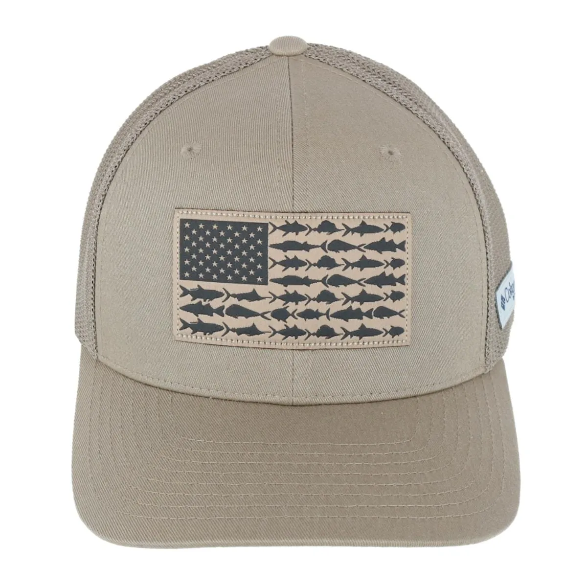 Columbia Men's PFG Fish Flag Flex Fit Mesh Back Cap