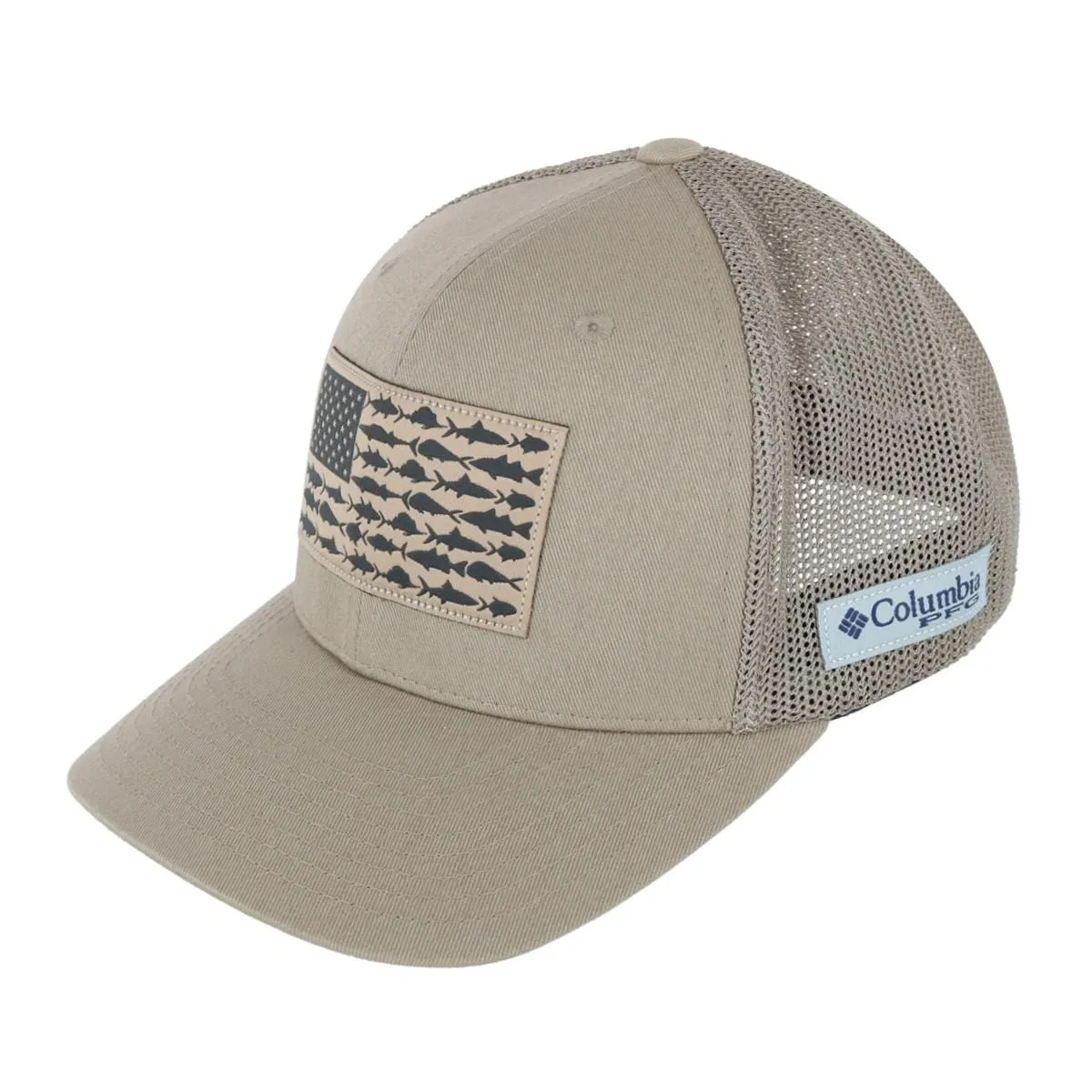 Columbia Men's PFG Fish Flag Flex Fit Mesh Back Cap