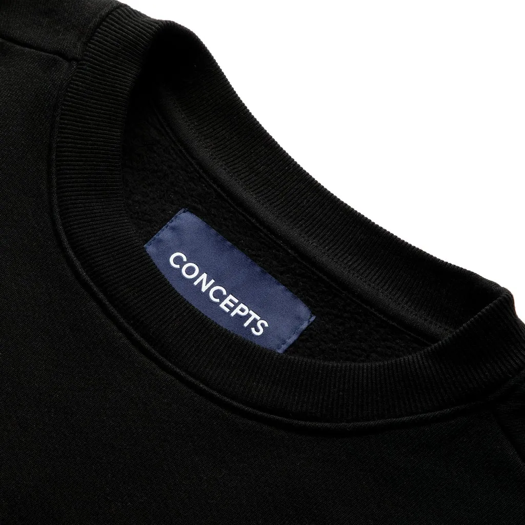 Concepts Jubilee Felt Crewneck (Black)