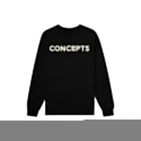 Concepts Jubilee Felt Crewneck (Black)