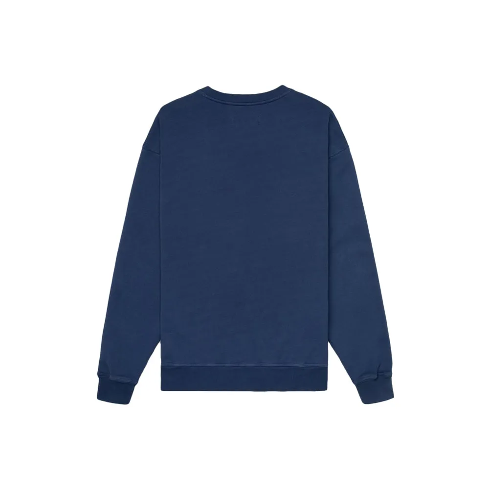 Premium Mens Navy Jubilee Felt Crewneck Sweatshirt by Concepts