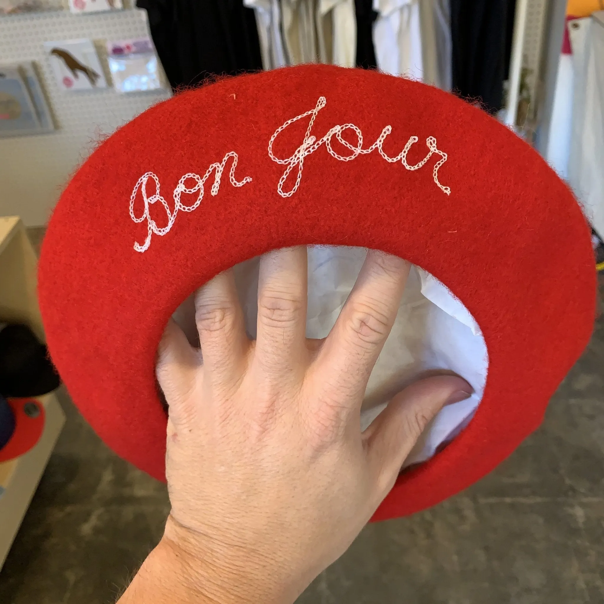 Custom Chainstitch Beret