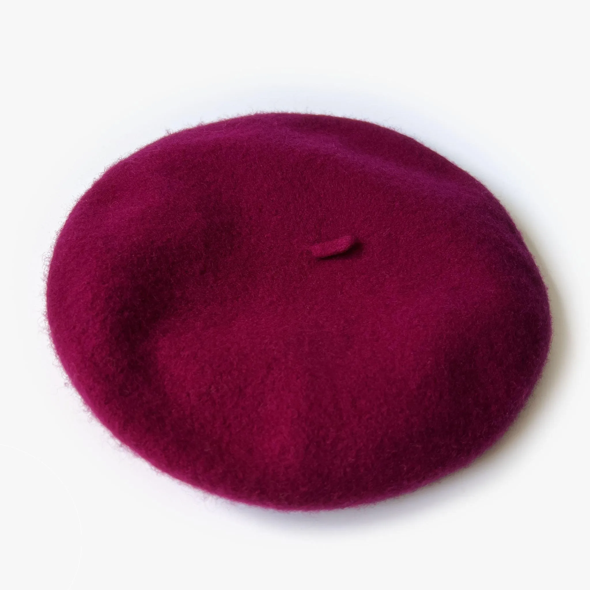 Danielles Fuschia Beret with Satin Lining