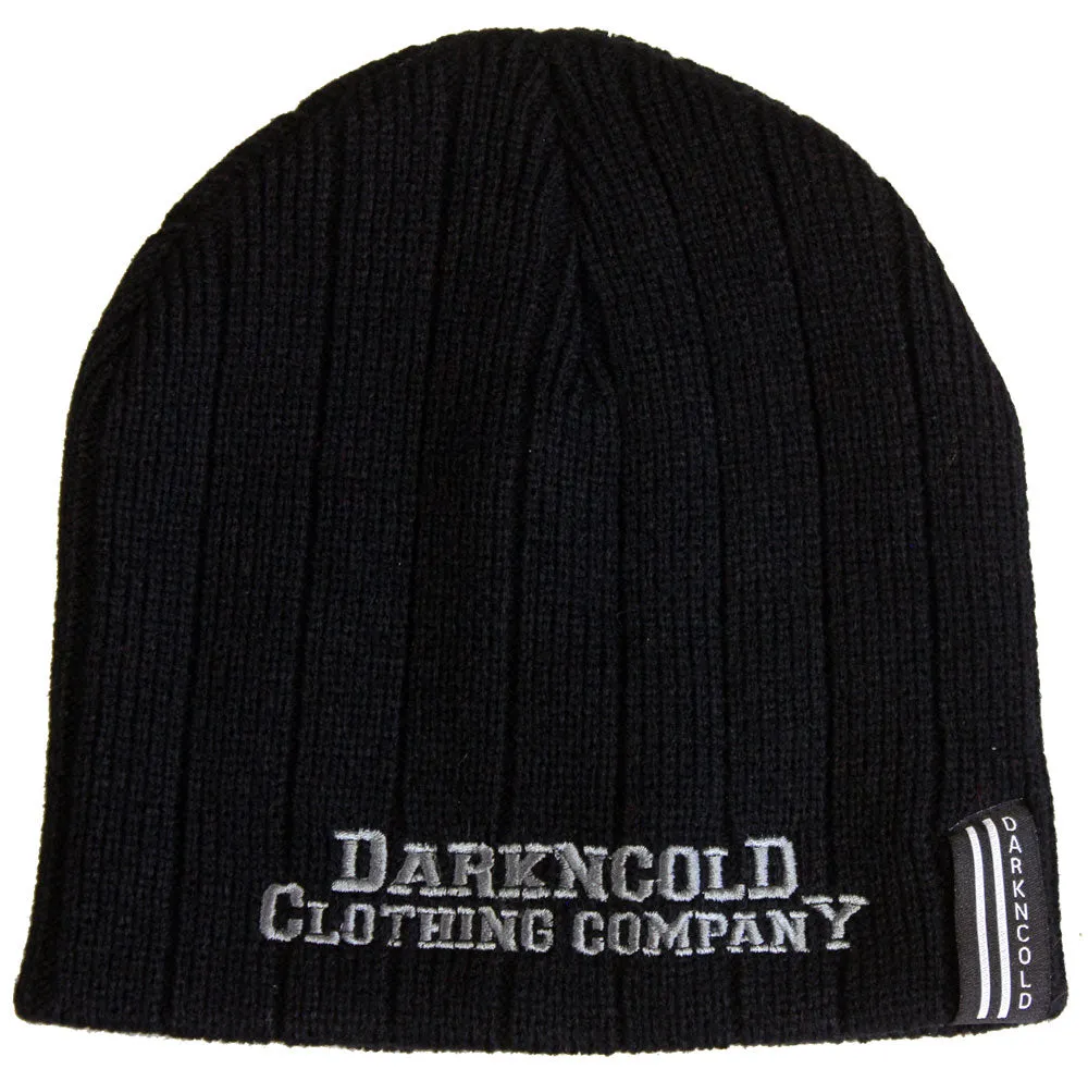 Darkncold Ribbed Commando Beanie Black