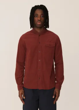 Delinquents Needlecord Organic Cotton Overshirt - Burgundy