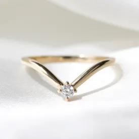 Diamond Solitaire Wedding Band