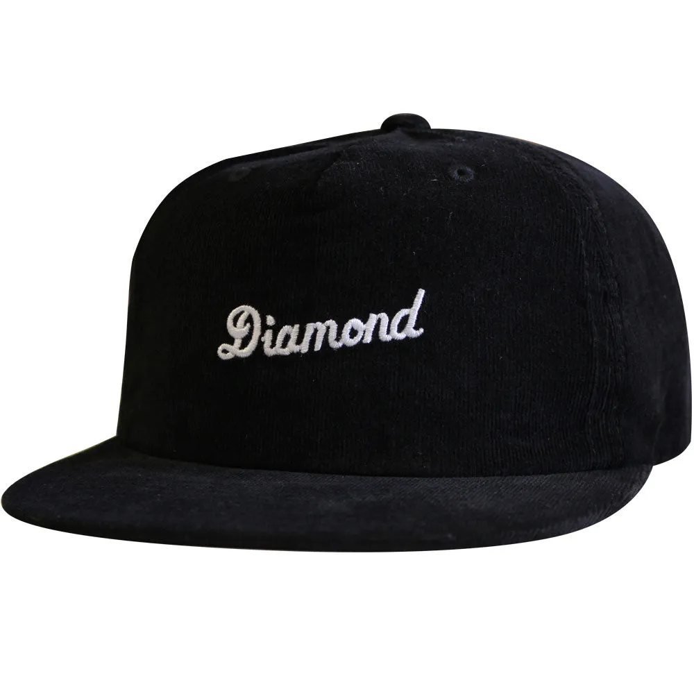 Diamond Supply Co City Script Snapback Black